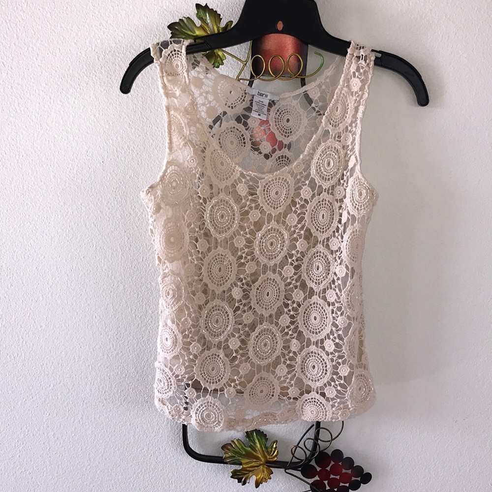 Gorgeous Bar III crochet and beaded tank